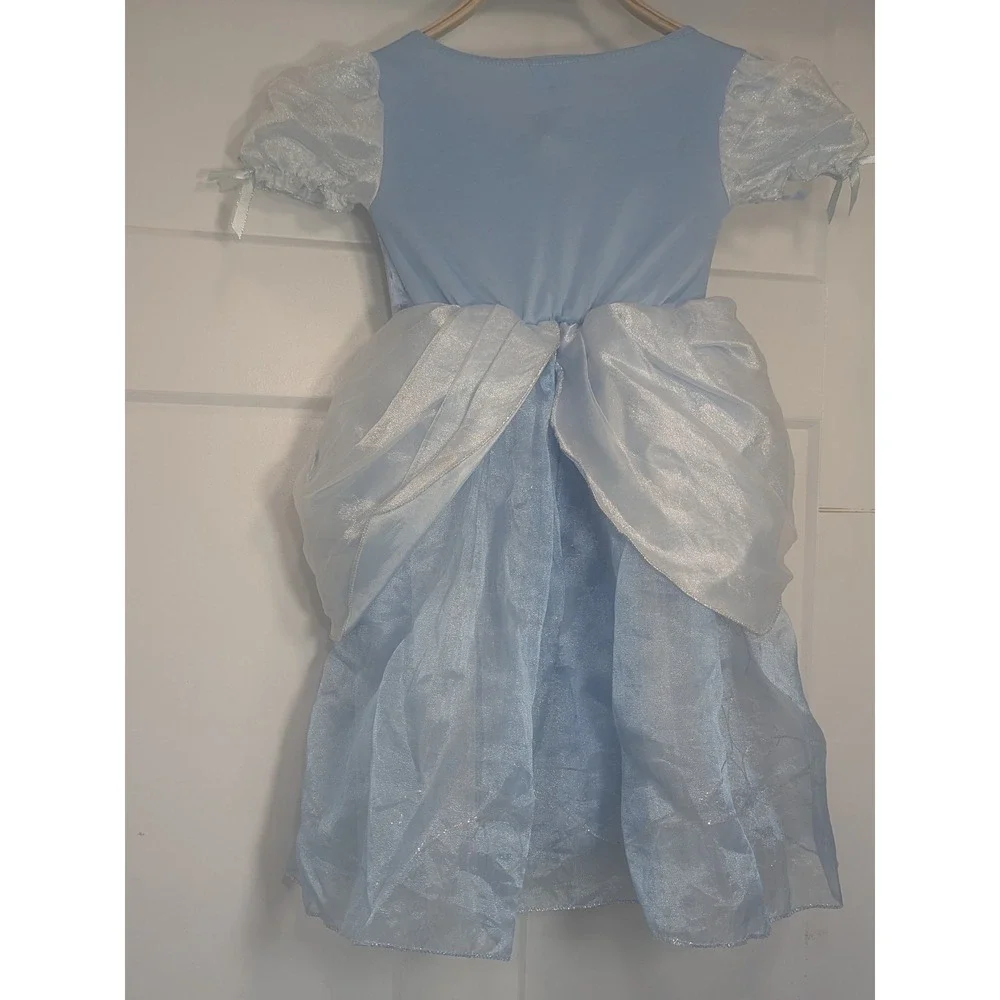 Disney Store Cinderella Dress Costume Halloween Blue Tulle Girls Size 3